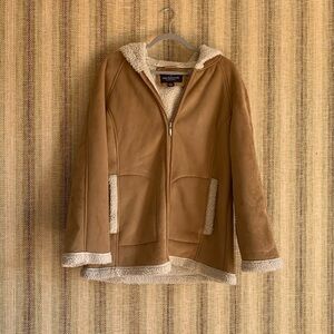 Mackintosh New England Faux Fur Coat Size M Women’s Jackets Beige Neutral